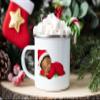 MAXIKIWI Durable Enamel Coffee or Tea Camping Mug, Indoor/Outdoor, Sleeping Baby, Christmas, 350 ml view 4