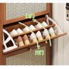 Bamboo Flip-Drawer Shoe Cabinet for Entryways view 4