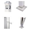 Freestanding Square Stainless Steel Ashtray view 3