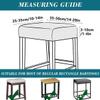 AQIGR Rectangular Stretch Bar Stool Covers, Counter Height, 4-Pack, Color #10 view 2