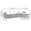 Festnight 2-Seater Outdoor Rattan Sofa with Storage view 3