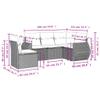 Festnight Outdoor Rattan Modular Lounge Sofa Set with Storage view 3