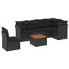 Festnight Outdoor Rattan Lounge Set with Storage, Corner Sofa view 2