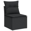 Festnight Outdoor Rattan Lounge Set with Storage, Corner Sofa view 4