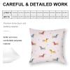 Zhimahou 40 x 40 cm Cute Dachshund Cartoon Pillow Cover view 2
