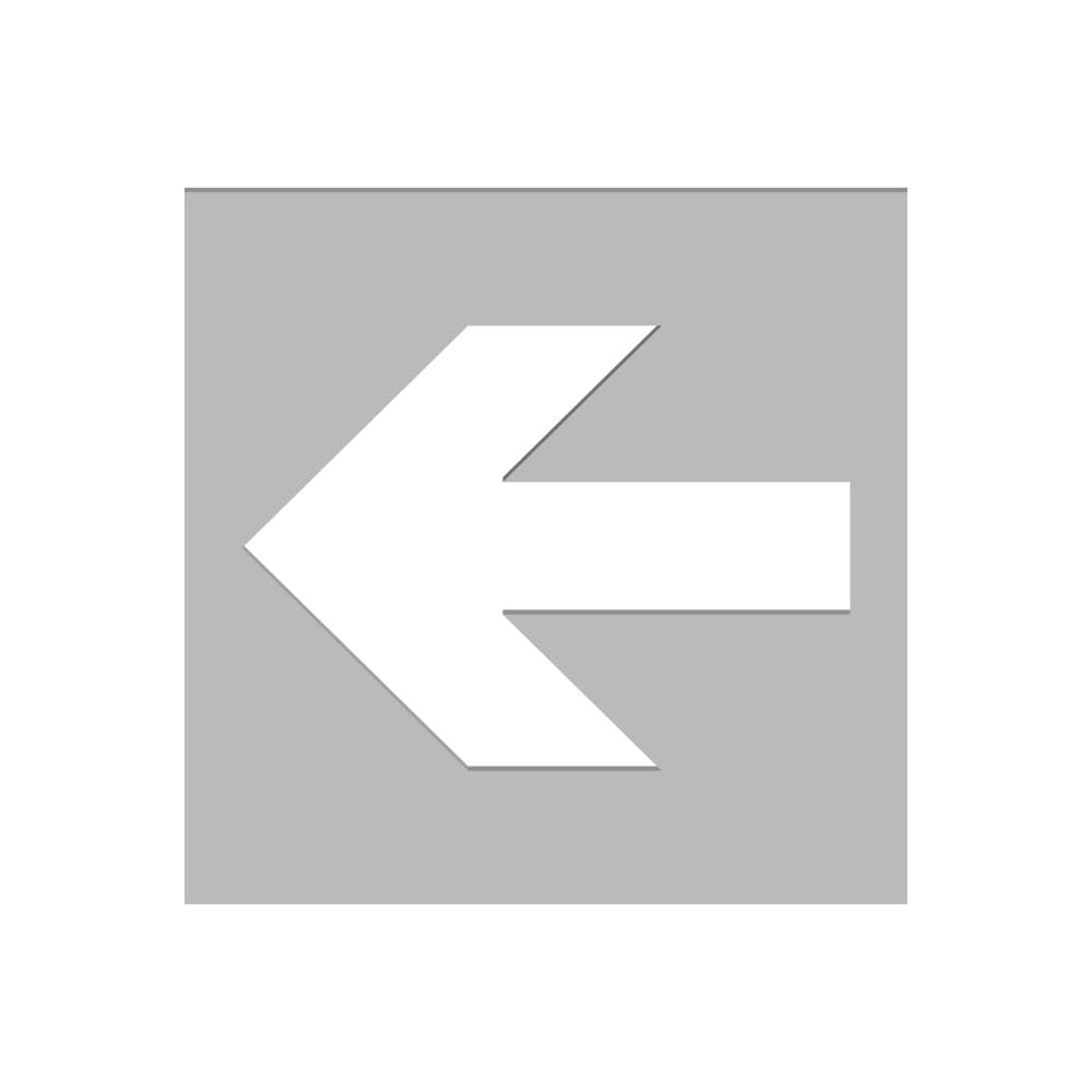 Signaltique.biz France Floor Marking Stencil, Straight Arrow, PVC 5 mm, 600 × 600 mm