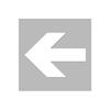 Signaltique.biz France Floor Marking Stencil, Straight Arrow, PVC 5 mm, 600 × 600 mm view 1