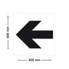 Signaltique.biz France Floor Marking Stencil, Straight Arrow, PVC 5 mm, 600 × 600 mm view 4