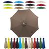 HonunGron Replacement Patio Umbrella Canopy, 6-Rib, 2 m, Dark Taupe, UV50+ view 1