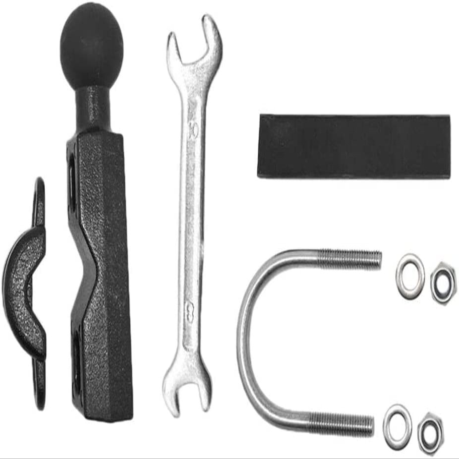 XXHNBF U-Bolt 0.43" to 1.06" Motorcycle Handlebar Mount, 1" Ball U-Bolt Base Kit