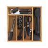 COOK WITH COLOR Bamboo Kitchen Utensil Set with Drawer Organizer, Black, 18-Piece view 1