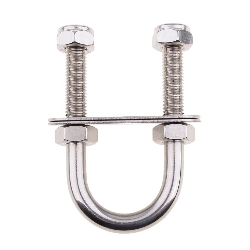 HTFKFW M10 Boat U-Bolt, Marine-Grade 316 Stainless Steel, Replacement for Mounting