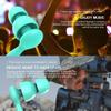 Earplugs, 2 Pairs/Pack, Noise-Reducing, Waterproof Silicone Swim Earplugs, Soft Earplugs for Sleeping (Blue) view 3