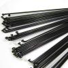 QAINKUN Bicycle Spokes, Black Steel, 36-Pack, 14G J-Bend, 253 mm view 3