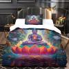 Buddha 2-Piece Duvet Cover Set, Soft Hypoallergenic Wrinkle-Free Microfiber, with Zippered Pillowcase view 3