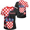 YuanDiann 2024 Croatia Soccer Fan T-Shirt, Short Sleeve, Style 6#, XL view 1
