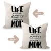 WSDESDEC Life Doesn't Come with a Manual Cotton-Linen Pillow Cover, 50.8 x 50.8 cm view 4