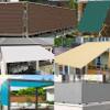 Balcony Privacy Screen 110 x 1000 cm, HDPE, Breathable, Cream view 2