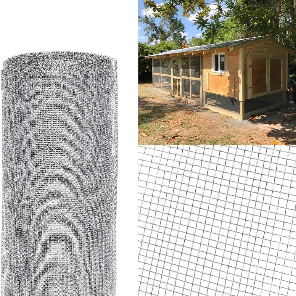 Yoeoefuo 304 Stainless Steel Wire Mesh, 8 Mesh, 1 x 13 m