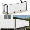 Balcony Privacy Screen Without Drilling, 55 x 1,000 cm, White view 1