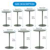 DMCHENGMA Round Bar Table, Green, 40 x 40 x 50 cm view 2