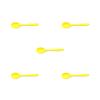 5-Piece Yellow Silicone Spoon Set with Long Handles, Heat-Resistant and Flexible view 1
