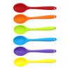 5-Piece Yellow Silicone Spoon Set with Long Handles, Heat-Resistant and Flexible view 4