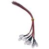 50-Pack 10mm Round Pre-Wired UV LEDs with Plastic Holders, Purple 395–400nm view 3