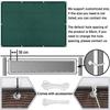 Balcony Privacy Screen with Grommets, 140 x 150 cm, Dark Green view 4