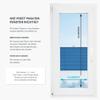 Estika Self-Adhesive Pleated Blind 120 x 200 cm - Blue - No-Drill Window Blind view 3