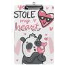 Cute Panda Hanging Clipboard, Hardboard Clip for Paper Documents view 1