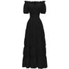 VDDTAGAM Women's Medieval Costume Dress, Halloween Witch Dress, Black, XL view 1