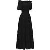 VDDTAGAM Women's Medieval Costume Dress, Halloween Witch Dress, Black, XL view 2