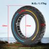 VOLOHAS 10x2.125 Solid Tires, 10-Inch 250x54 Puncture-Proof Replacement Tires for Electric Scooters, 36 mm Slot Width, for 34–36 mm Wide Wheels (Colorful, 1 Piece) view 2