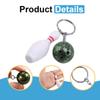 AORHOFJ 6-Piece Mini Bowling Ball Keychain Set view 3