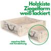 Novaliv 3-Piece Vintage Wooden Crate Set, White, 30 x 25 x 8 cm view 2