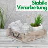 Novaliv 3-Piece Vintage Wooden Crate Set, White, 30 x 25 x 8 cm view 3