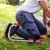 galeyyu Garden Kneeling Seat with Knee Support, Stainless Steel, Red view 4
