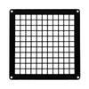 Black Galvanized Vent Grille with Bird Protection, Square, 150 x 150 mm view 1