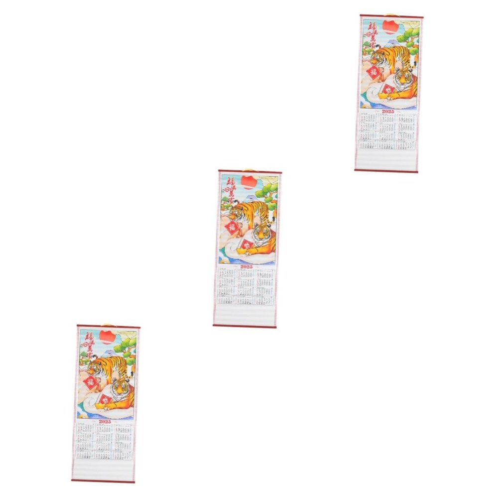 NUOBESTY 3-Piece Chinese Wall Calendar for the Year