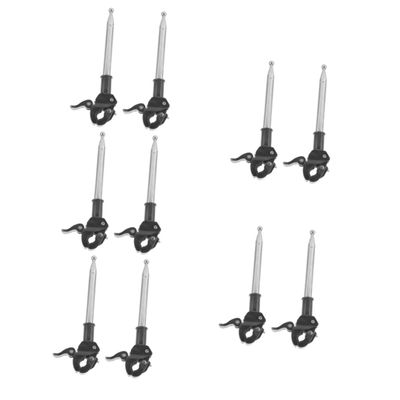 JECOMPRIS 10-Piece Adjustable Flagpole Mounts for Motorcycle Handlebars and Bicycles