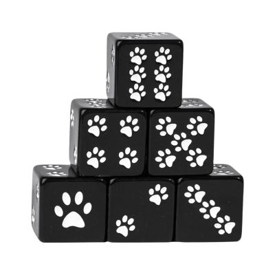 6-Piece Resin Dice Set for Games, Cafés and Parties