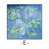GELYX Abstract Monet Water Lilies Canvas Prints, Green Lily Floral Landscape Wall Art, 65 x 65 cm x 3, Unframed view 4