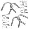 MUCKLILY 304 Stainless Steel U-Bolts with Nuts and Washers, 16-Pack view 1