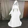 VDDTAGAM Halloween Costume for Teen Girls, White Gothic Dress, Steampunk Costume for Women (White, 4XL) view 4