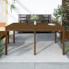 Juroupi Outdoor Garden Table, Solid Pine, Honey Brown, 159.5 x 82.5 x 76 cm view 1