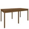 Juroupi Outdoor Garden Table, Solid Pine, Honey Brown, 159.5 x 82.5 x 76 cm view 2