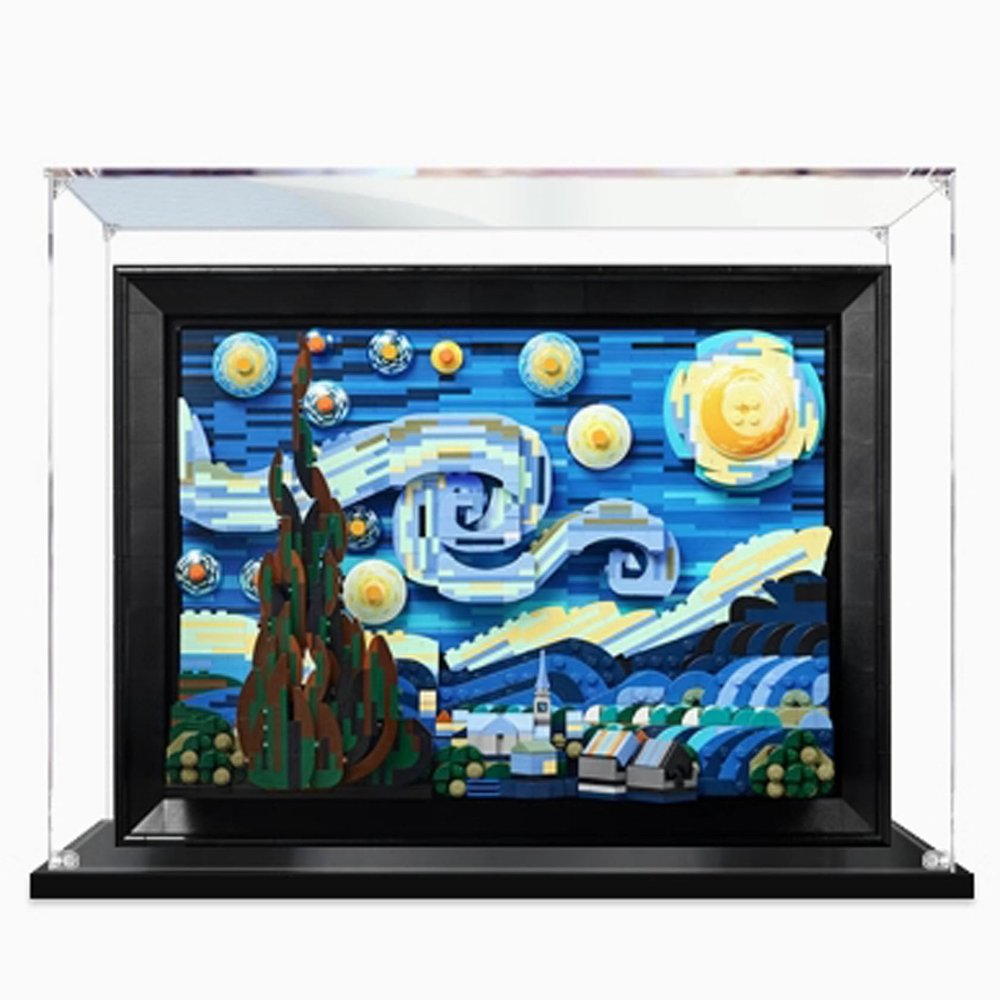 Acrylic Display Case for LEGO 21333 The Starry Night, 2 mm