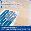Naturei Chair Mat for Hard Floors, 48 x 30 in, Transparent view 4