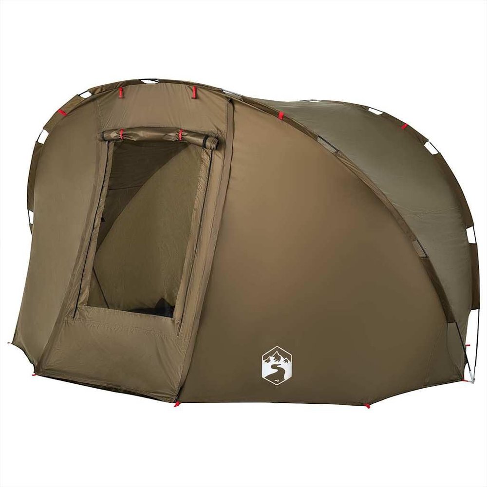 vidaXL 5-Person Fishing Tent Olive Green Waterproof